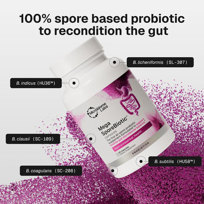 Microbiome Labs Mega SporeBiotic Daily Probiotic for Women + Men